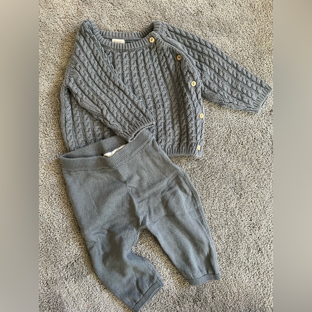 H&M Baby Boy Knit Outfit Set - Size 3m - EUC